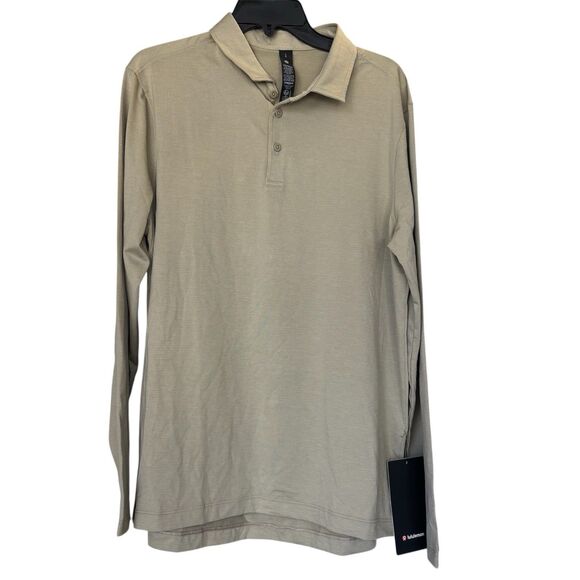 lululemon athletica Other - Lululemon Men’s Evolution Long Sleeve Polo Gray HSOK Golf Shirt Sz XL New $88